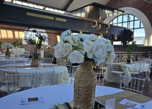 20250712_162806 Elegant event setup at Heritage 1907. Perfect for weddings, parties, and special celebrations in a historic industrial venue.