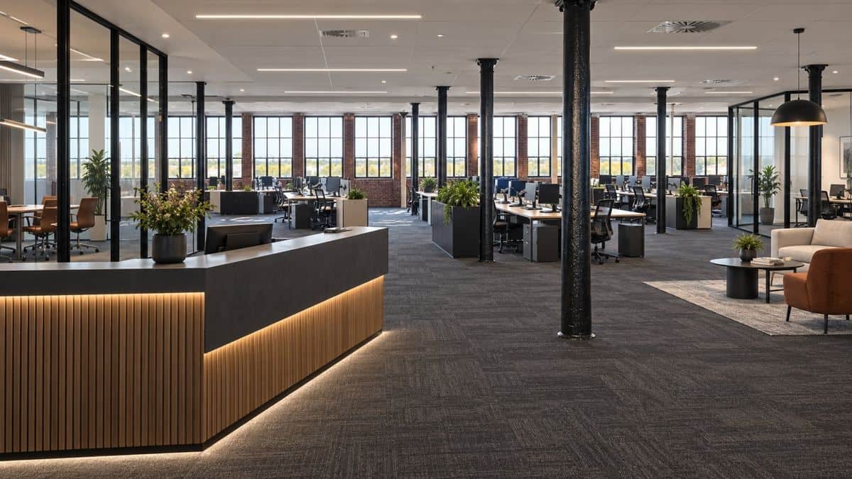 Open-plan workstations concept