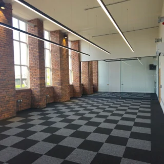 This is one of the nicest office spaces we’ve built at Ram Mill Business Centre, and we’re proud of what’s gone into it. Swipe to see how this project started. Here’s what we delivered: ✔️ Private meeting room with full-height glass and dimmable lighting ✔️ Integrated storage cupboards for secure filing and equipment ✔️ Separate kitchenette area ✔️ Custom worktops and wall points ready for tech installs ✔️ New air-con, LED lighting, checkered flooring ✔️ Full restoration of those stunning brick columns and huge windows ✔️ Wall-mounted flush lighting to bring out the exposed brickwork It’s the balance of modern spec and heritage details that makes this space really stand out. Plenty of natural light, high ceilings and industrial character. We’re happy to say this one’s already been let — but we’ve got more spaces like this in the works 👀 📍 Ram Mill Business Centre, Oldham 📞 0161 470 6999 | ✉️ info@rammill.co.uk 🌐 www.rammill.co.uk #rammill #workspaceuk #officefitout #businessspace #oldhamvenue #industrialoffice #exposedbrick #officedesign #meetingroom #commercialproperty #officerental #loveoldham #heritagerenovation #modernworkspace #officespaceuk #officespace #commercial